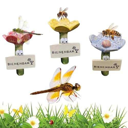 Bienentr&auml;nke f&uuml;r den Garten,Bienentr&auml;nke,6er Insektentr&auml;nke,Bienen Tr&auml;nkestationen f&uuml;r Wildbienen und Insekten,Praktische Bew&auml;sserungsstation f&uuml;r durstige Best&auml;uber im Garten