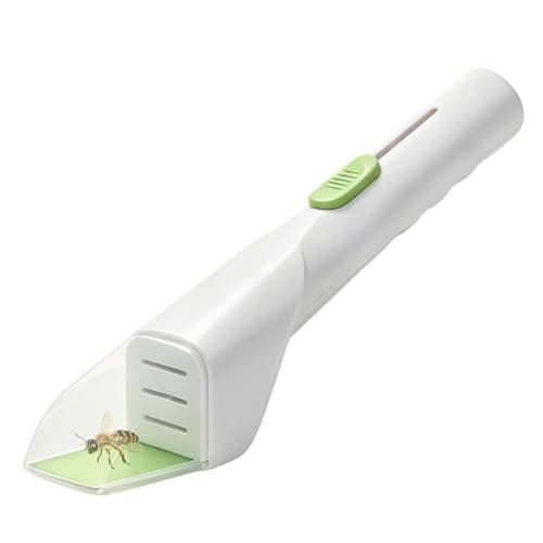 1 St&uuml;ck Insektenf&auml;nger Lebend, Spinnenf&auml;nger Handgehaltene, Insekten Lebend Fangen, Insektenfalle Falle f&uuml;r Zuhause & Garten, Leicht Capture Wespen, K&auml;fern, Schmetterlingen, Spinnen (Wei&szlig;)