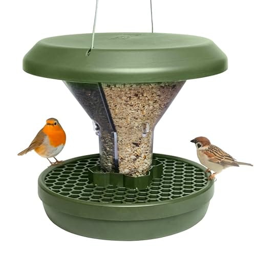 Rattensicheres Vogelhaus mit Auffangschale zum Aufh&auml;ngen